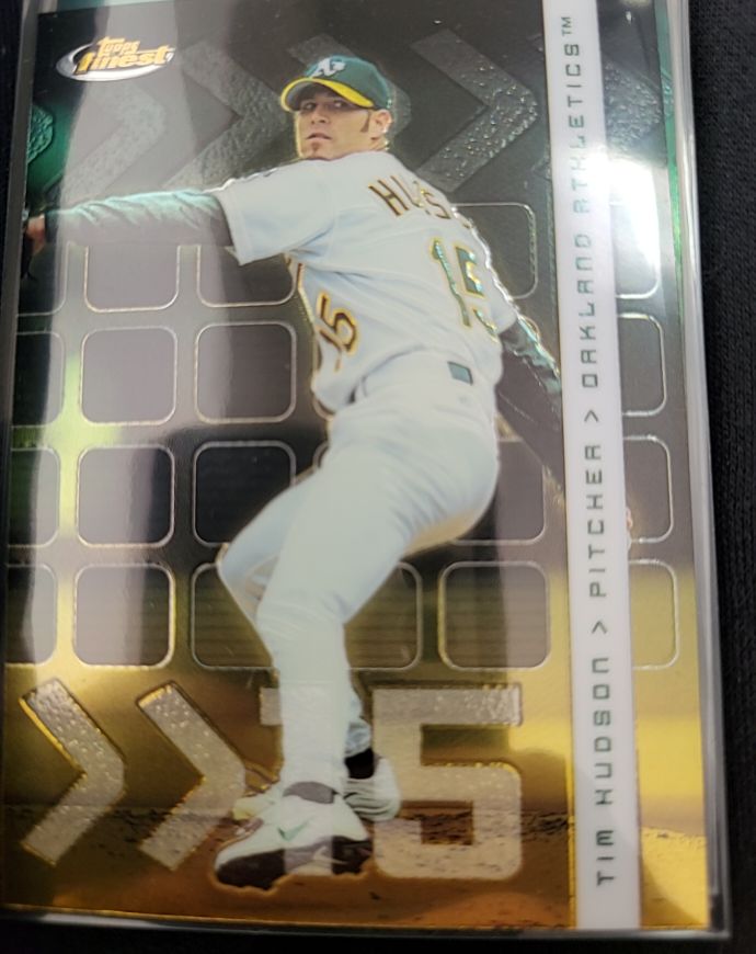 1999 Topps Finest #5 Tim Hudson — front