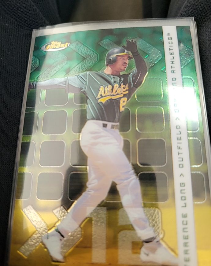 2002 Topps Finest #29 Terrence Long — front