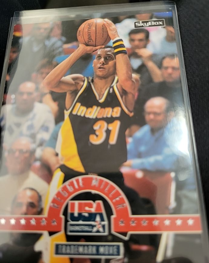 1994 SkyBox USA #77 Reggie Miller — front