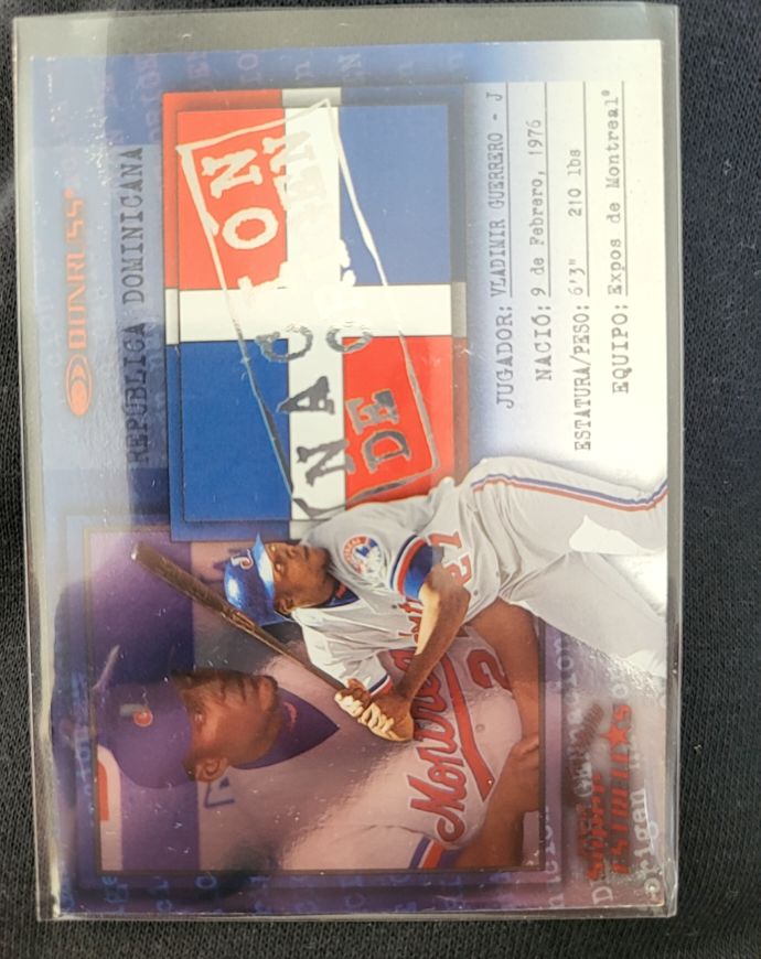 2002 Donruss Super Estrellas Nacion de Origen #D-Guerrero Vladimir Guerrero Jr. — front
