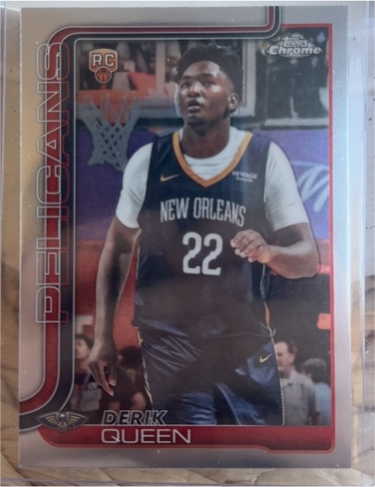 2025-26 Topps Chrome #263 Derik Queen — front