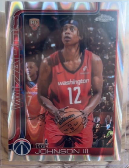 2025-26 Topps Chrome #256 Tre Johnson III — front