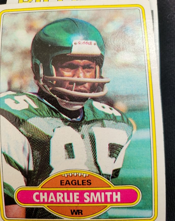 1980 Topps #154 Charlie Smith Philadelphia Eagles — front