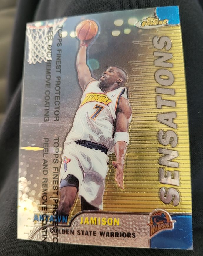 1999-00 Topps Finest #132 Antawn Jamison — front