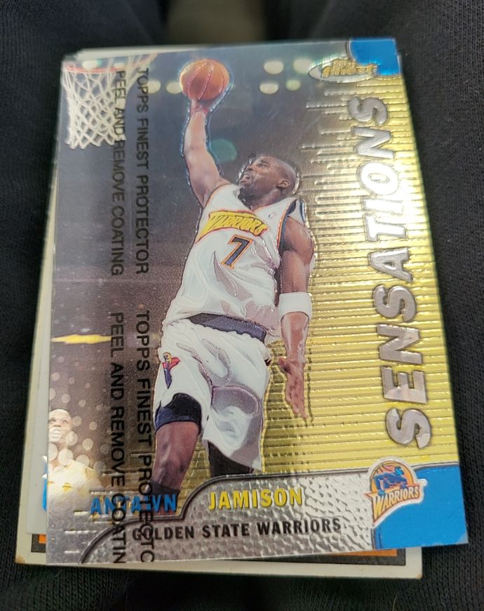 1999-00 Topps Finest #132 Antawn Jamison — front