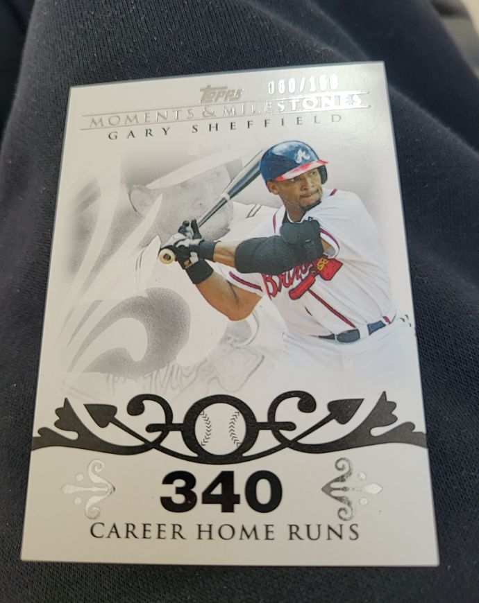 2008 Topps Moments & Milestones #52-340 Gary Sheffield — front