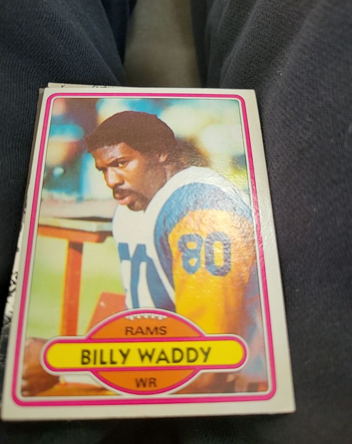 1980 Topps #342 Billy Waddy Los Angeles Rams — front
