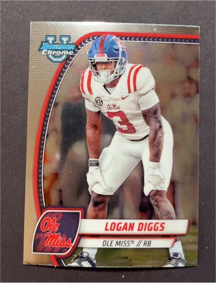 2024 Bowman University Chrome #121 Logan Diggs — front