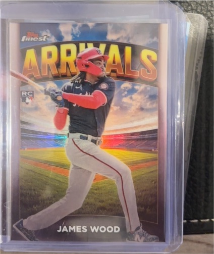 2025 Topps Finest Arrivals #A-6 James Wood — front