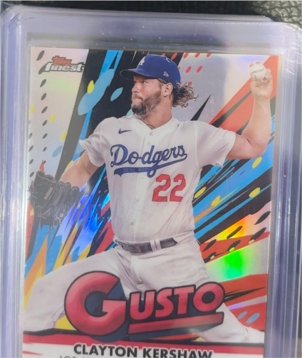 2025 Topps Finest #G-5 Clayton Kershaw Gusto — front