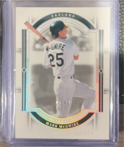 2024 Panini National Treasures Mark McGwire /49 — front