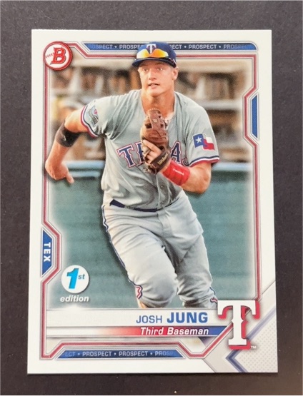 2021 Bowman 1st Edition #BFE-38 Josh Jung — front