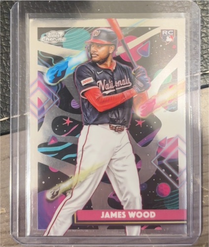 2025 Topps Chrome Cosmic #1 James Wood — front