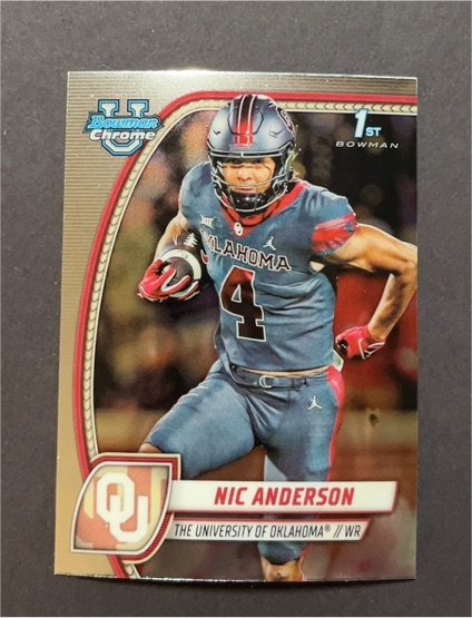 2024 Bowman University Chrome #136 Nic Anderson — front