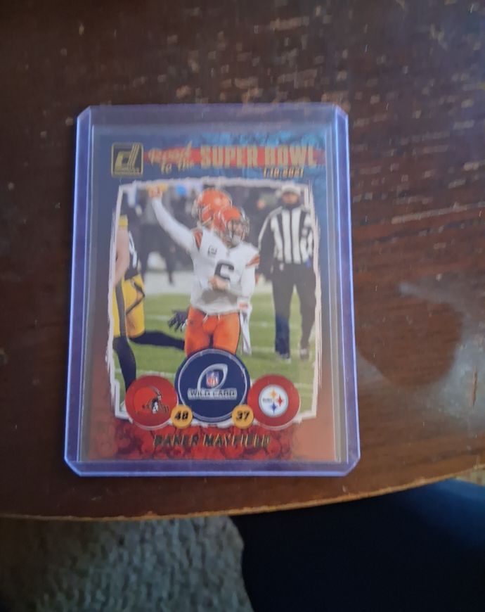 2021 Donruss Road to the Super Bowl #WC4 Baker Mayfield — front
