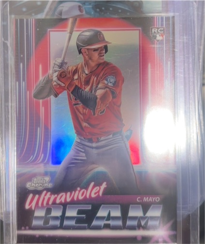 2025 Topps Chrome Cosmic #UB-3 Coby Mayo Ultraviolet Beam — front