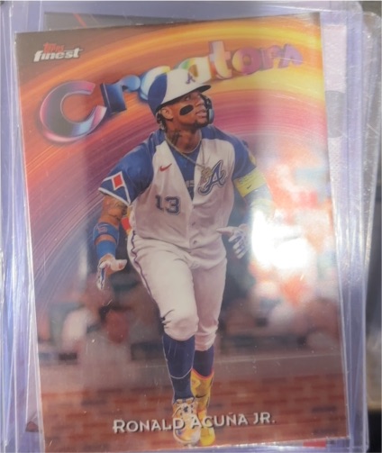 2025 Topps Finest #C-3 Ronald Acuña Jr. Creators — front