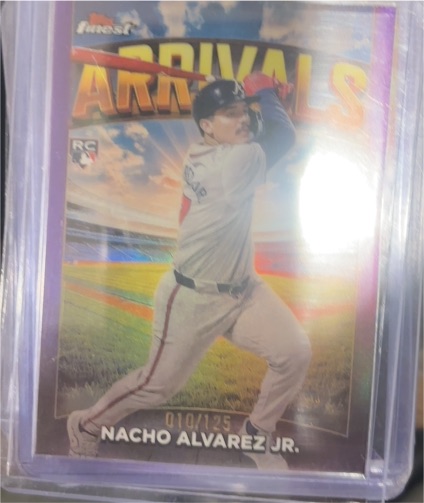 2025 Topps Finest #A-28 Nacho Alvarez Jr. Arrivals — front