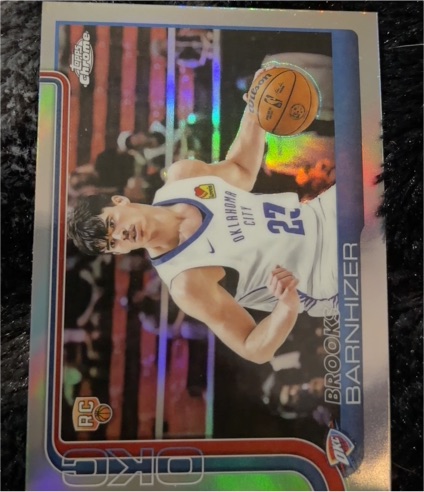 2025-26 Topps Chrome #295 Brooks Barnhizer — front