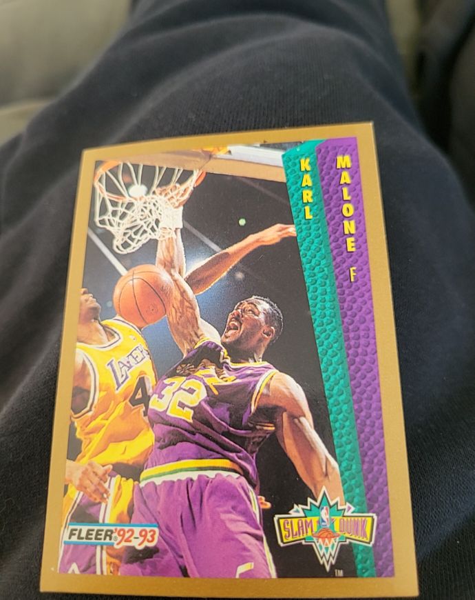 1992-93 Fleer #268 Karl Malone — front