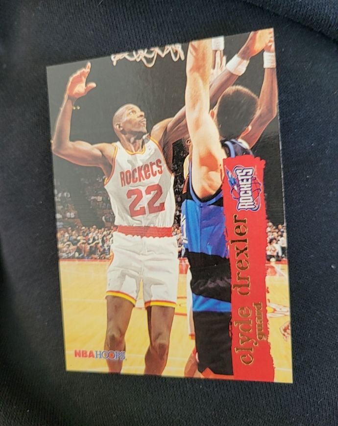 1995-96 NBA Hoops #60 Clyde Drexler — front