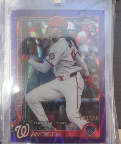 2025 Topps Chrome Update #USC95 James Wood — front