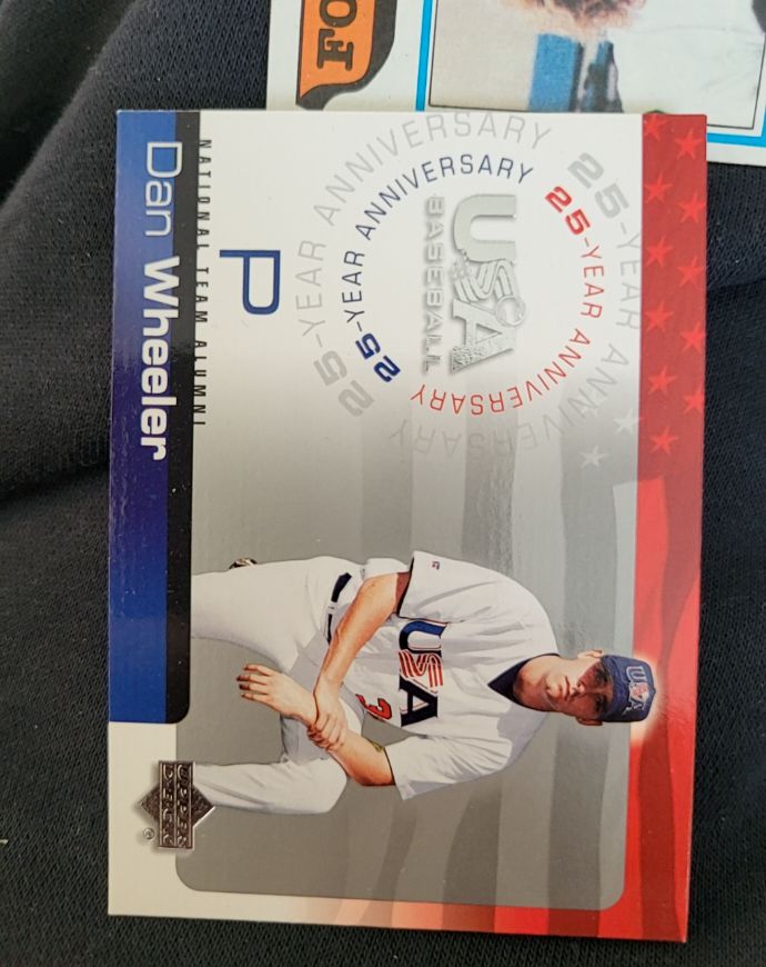 2004 Upper Deck USA Baseball 25-Year Anniversary #USA-P Dan Wheeler — front
