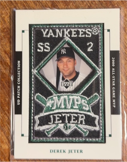 2003 Upper Deck Patch Collection MVPs Patch Derek Jeter #MVP-1 — front