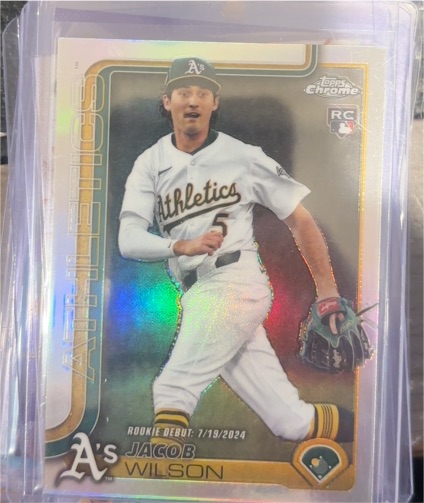 2025 Topps Chrome Update #USC150 Jacob Wilson Rookie Debut — front
