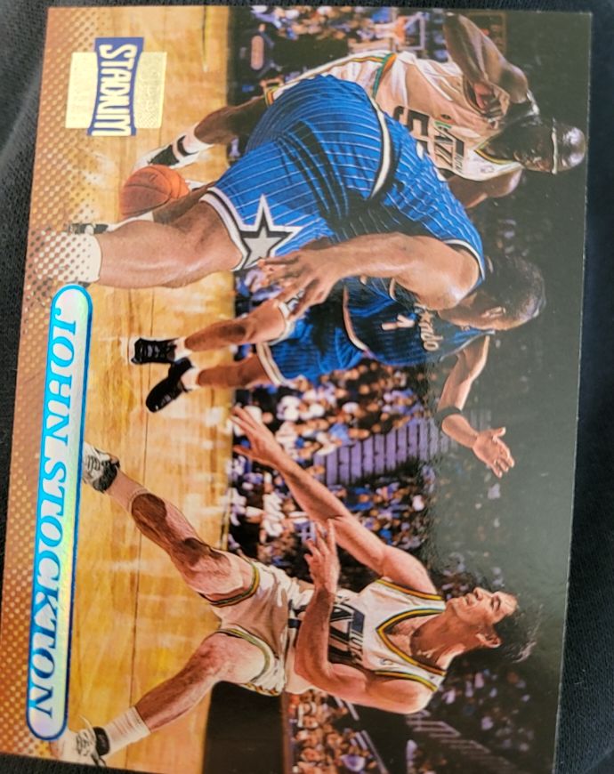 1996-97 Topps Stadium Club #32 John Stockton — front