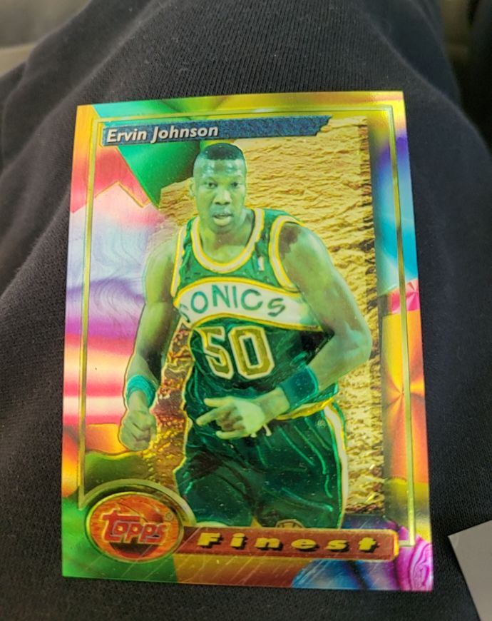 1993-94 Topps Finest #71 Ervin Johnson — front
