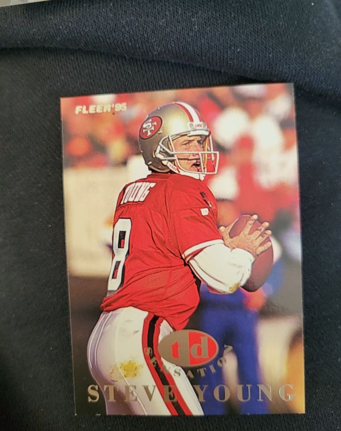 1995 Fleer #10 Steve Young TD Sensations — front