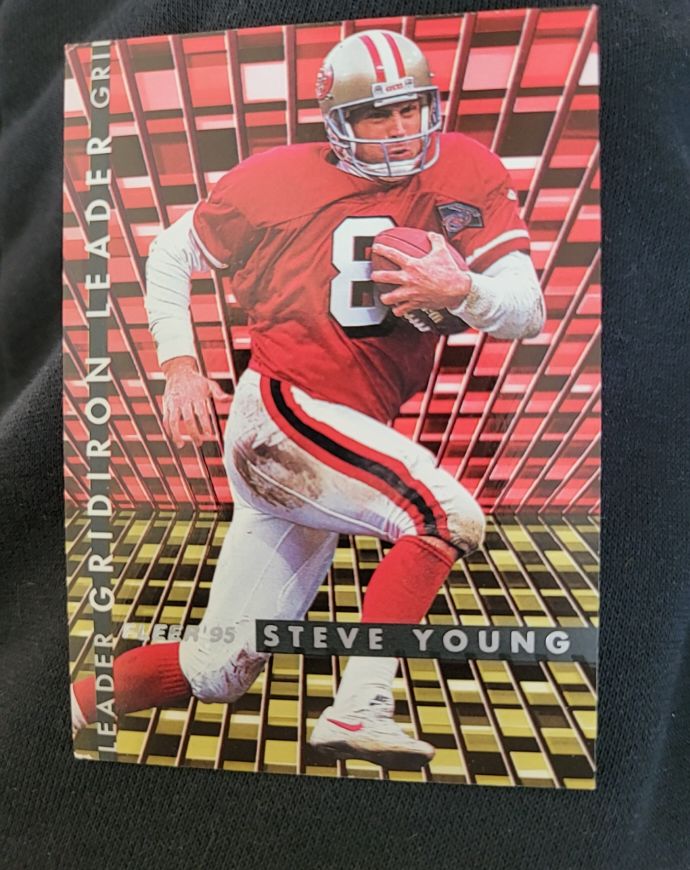 1995 Fleer #10 Steve Young Gridiron Leaders — front