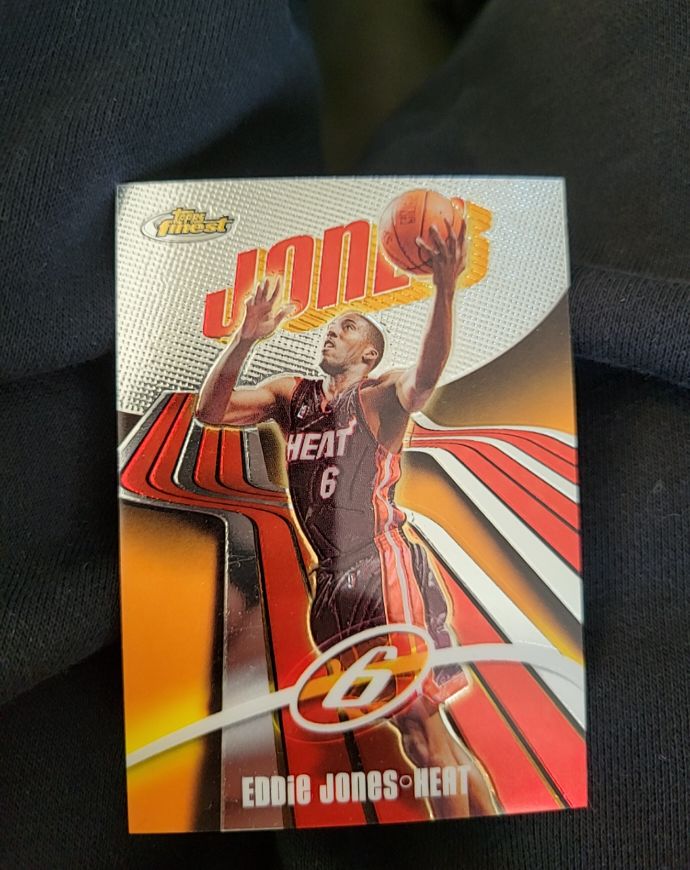 2003-04 Topps Finest Eddie Jones #unknown Miami Heat — front