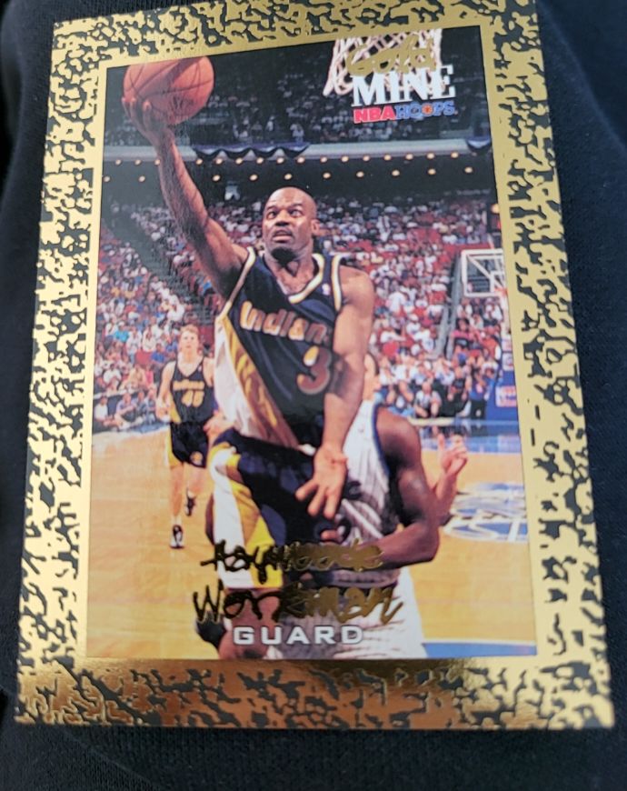 1994-95 NBA Hoops Gold Mine #438 Haywoode Workman — front