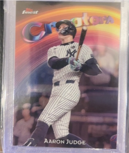 2025 Topps Finest #C-12 Aaron Judge Creators Insert — front