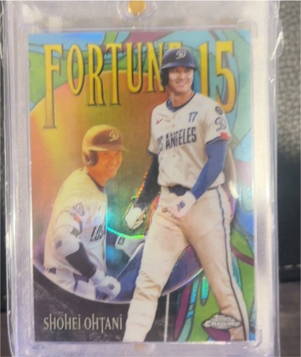 2025 Topps Chrome Update #F15-6 Shohei Ohtani Fortune 15 — front