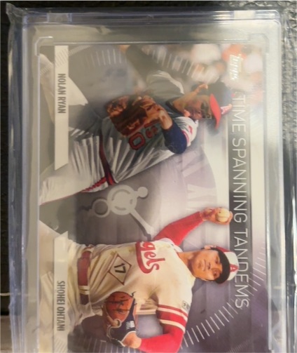 2023 Topps Update Time Spanning Tandems #TS-20 Nolan Ryan / Shohei Ohtani — front