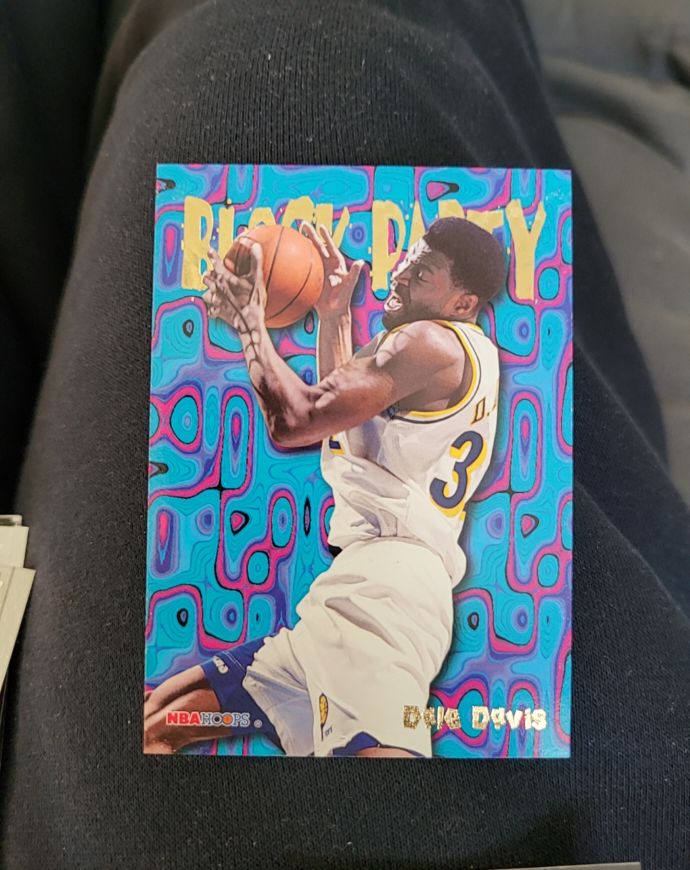 1995-96 NBA Hoops Block Party #13 Dale Davis — front