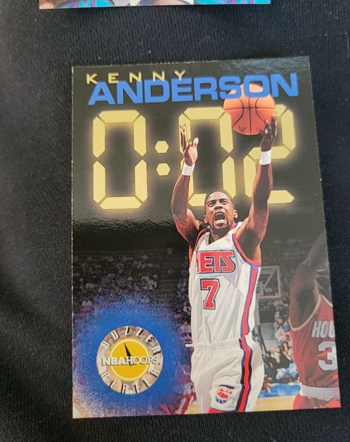 1995-96 NBA Hoops #218 Kenny Anderson Buzzer Beater — front