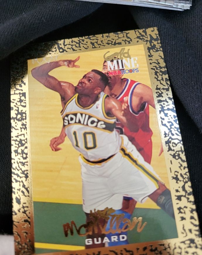 1994-95 Skybox NBA Hoops #450 Nate McMillan Gold Mine — front