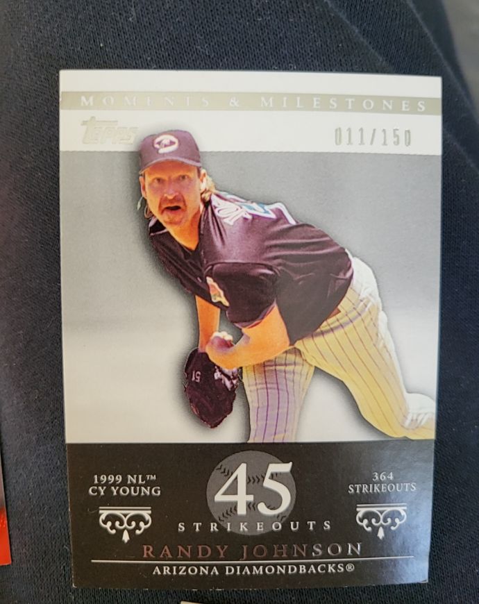 2007 Topps Moments & Milestones #55 Randy Johnson — front
