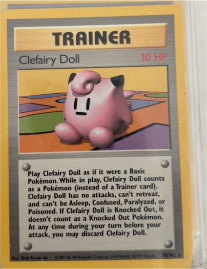 1999 Pokémon Base Set #70 Clefairy Doll — front