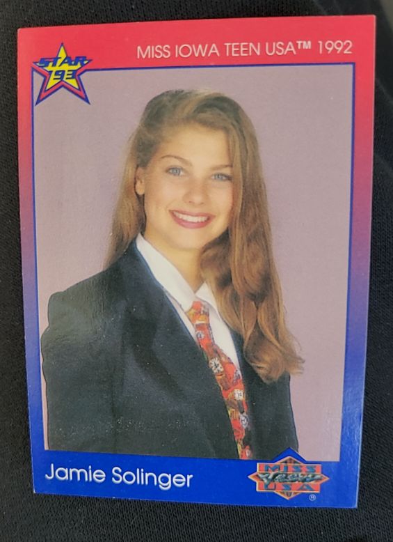 1992 Star Miss Iowa Teen USA Jamie Solinger — front
