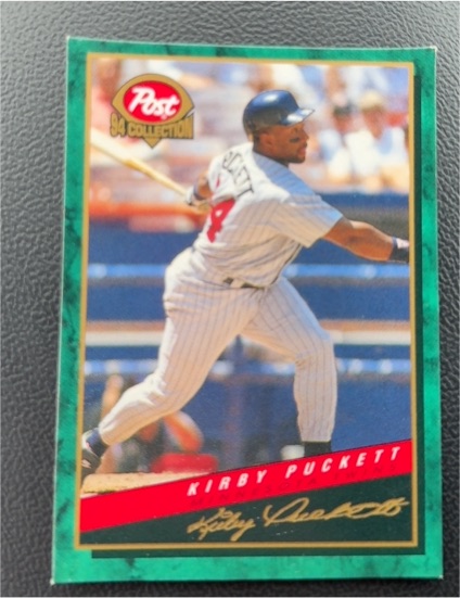 1994 Post Cereal #4 Kirby Puckett — front