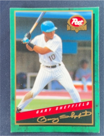 1994 Post Cereal #5 Gary Sheffield — front
