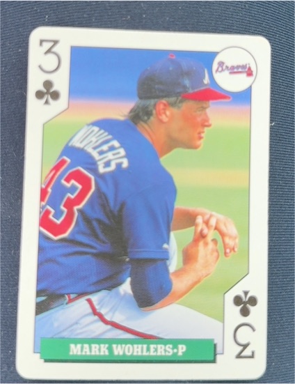 1992 Bicycle Rookies #3 Mark Wohlers — front
