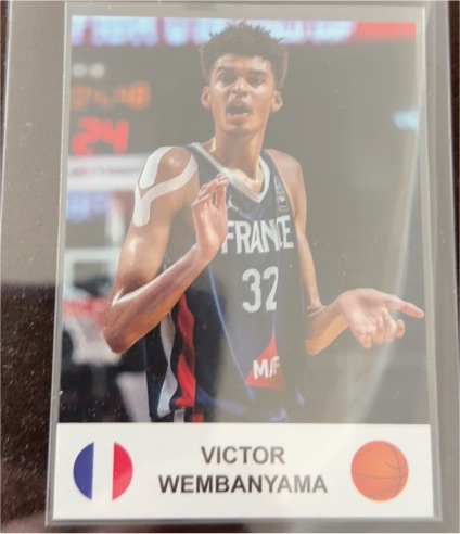 2022 Victor Wembanyama Rare French Olympic Card #4 – Pre-NBA Rookie — front