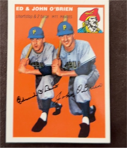 1994 Topps Archives 1954 Reprint #139 Ed & John O'Brien — front