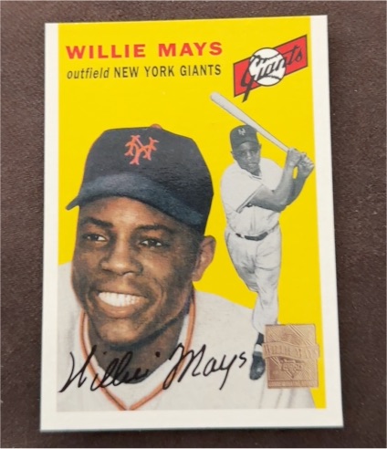 1996 Topps Commemorative #5 Willie Mays — front